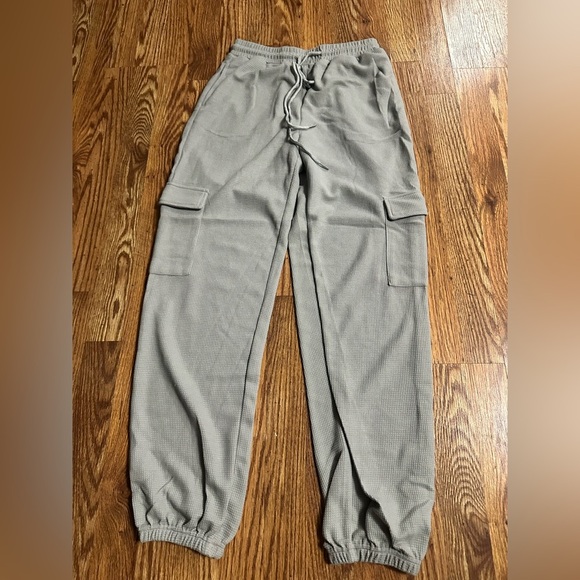 🆕 Aleumdr Women's Loose Waffle Knit Cargo Joggers Size Small - Picture 2 of 6